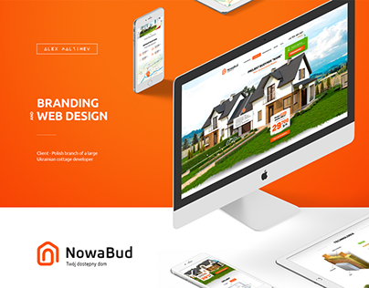 Brand and web design for property developer in Poland