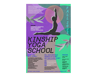 KINSHIP YOGA SCHOOL Poster Design