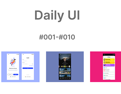 Daily UI (Day #001-#010)