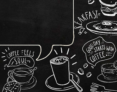 cafe themed wall-art for wallcano