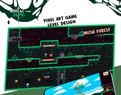 Pixel Art - Level Design | Mushroom Forest