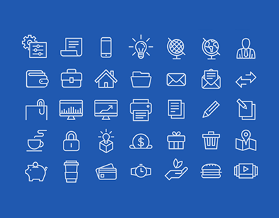 50+ Useful Line Icon Sets for Modern Designers