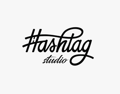 Hashtag studio logo design