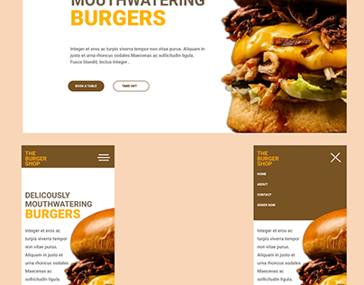 The Burger Shop UI