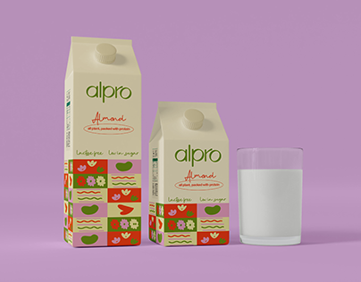 Alpro Rebrand | Milk Logo and Packaging Design
