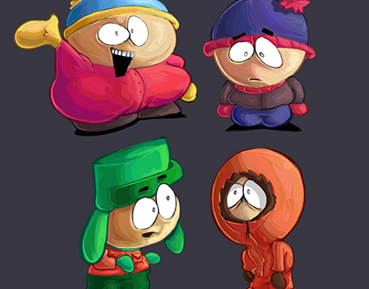 South Park Characters Reimagined on Behance