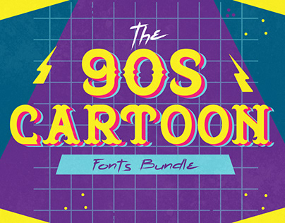 The 90’s Cartoon Fonts Bundle