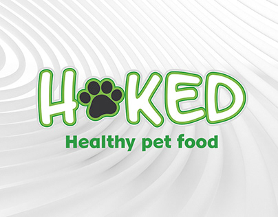 Identidad visual para Hoked, comida para mascotas.