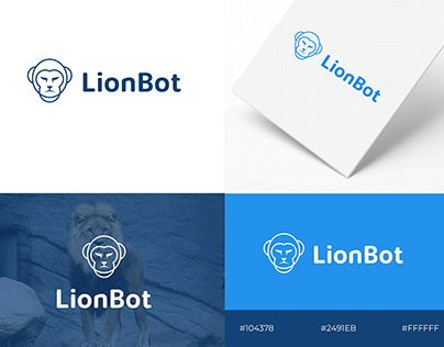 Lionbot logo design