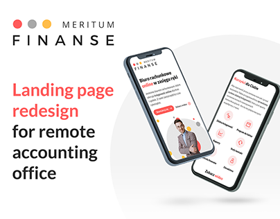 Meritum Finanse – landing page redesign