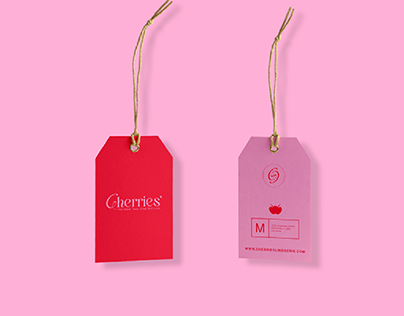 Cherries' Linggerie Brand, logo and mockup