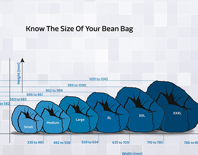 Size guide for Bean Bag