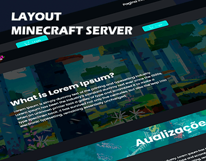 Layout Servidor de Minecraft