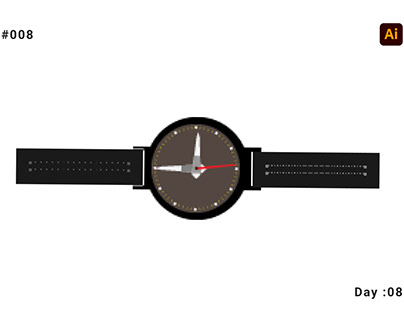 Basic watch for mens [ Adobe illustrator]