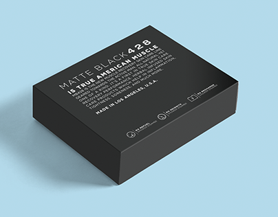 Matte Black 428 Branding and Packaging