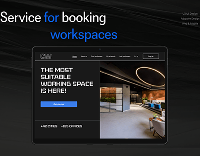 Service for booking workspaces | UX/UI Design