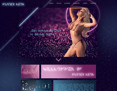 Homepage Screendesign
