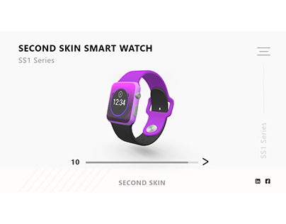 Second Skin Smart Watch White
