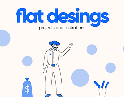 Flat desings-Projects and ilustrations