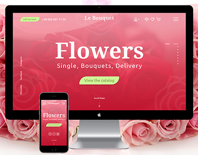 Flower Online Shop Concept