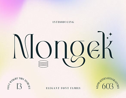 Free - Mongek Display Font