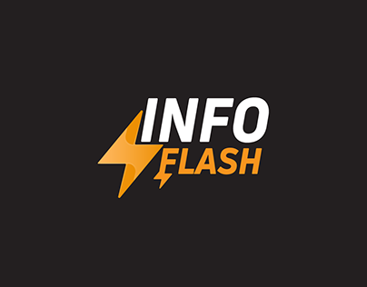 Info flash logo animado