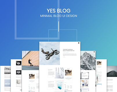 Minimal Blog UI Design