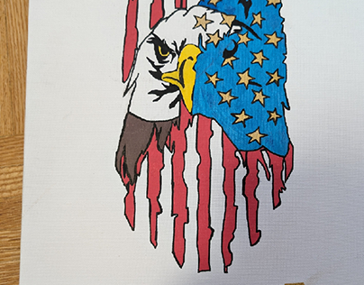 USA Veterans Day Painting