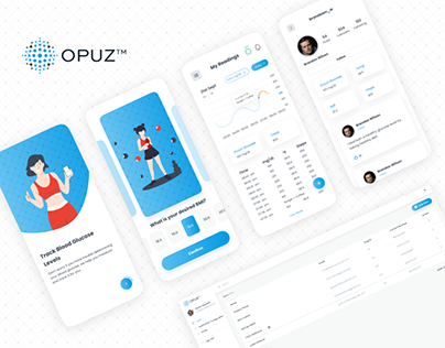 OPUZ Health Tracker Mobile App & Admin Side