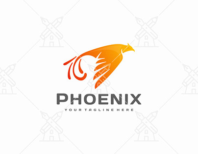 Phoenix bird logo design (Download link below)