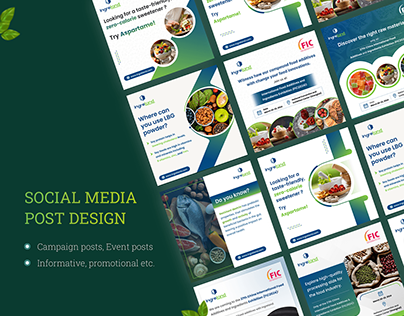 Food and Nutrition Company Social Media Post Design