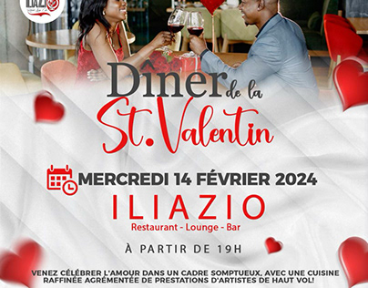 14 février 2024 Restaurant @Iliazio Abidjan Cocody