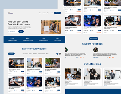 Project thumbnail - E Learning Website