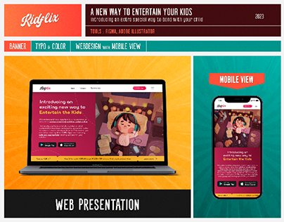 Kids Entertainment Platform-Website Landing Page Design