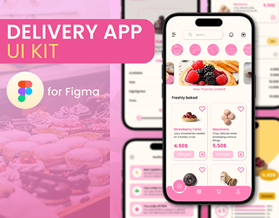 Delivery App UI Kit for Figma
