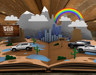 The Toyota Wild West Sales Event Pop-up Book