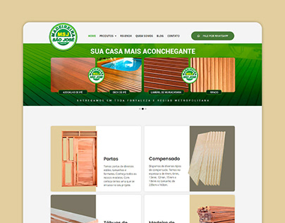 Project thumbnail - Madeireira São José | Website Wordpress