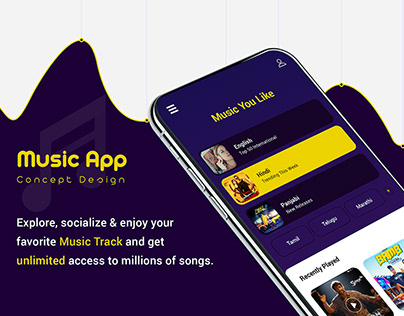 Music App - UI & Interaction Design