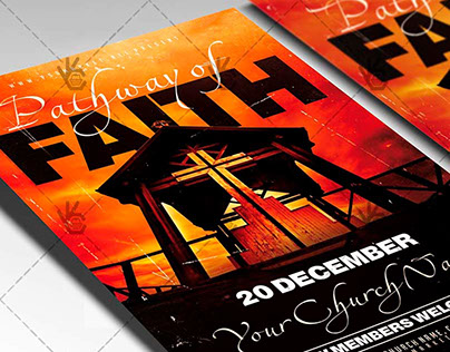 Pathway of Faith - Church Flyer PSD Template