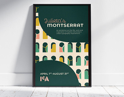 Montserrat Type Exhibition Poster and Booklet Design