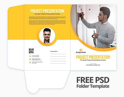 Free Presentation Folder Template PSD