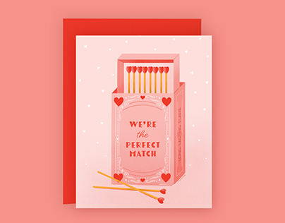 The Perfect Match Greeting Card