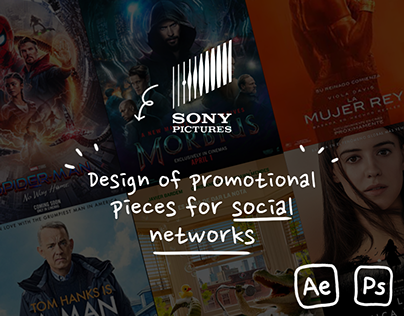 Movies promotional contennt for social media