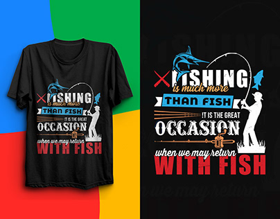 Custom Fishing T-shirt design