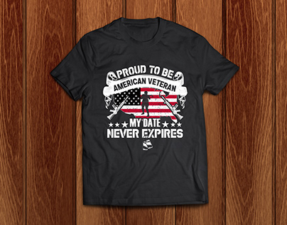 Veteran Proud t-shirt design American army t-shirt
