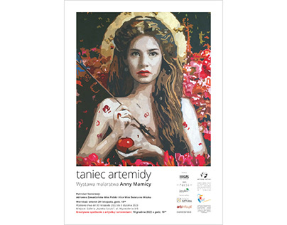 Plakat na wystawę malarstwa „Taniec Artemidy” | 2022