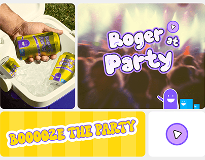 Roger at Party - Branding & Visual Identity