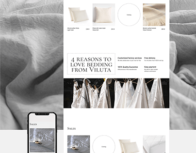 Bed Linen | E-commerce UX|UI