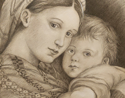 Reproduction of Madonna della Seggiola-Raffaello Sanzio
