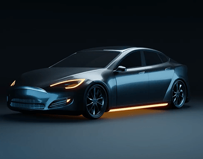 Animation 3D Tesla